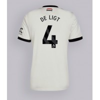 Camiseta Manchester United Matthijs de Ligt #4 Tercera Equipación 2024-25 manga corta